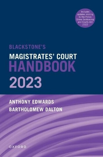 Blackstone's Magistrates Court Handbook